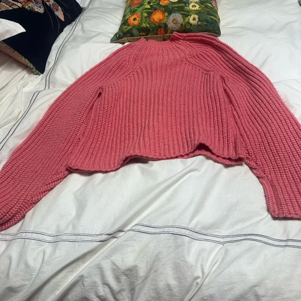 Victoria Beckham Pink Crew Neck Sweater